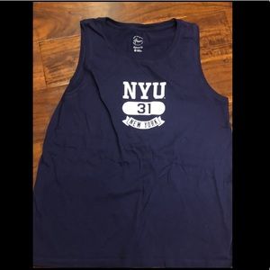 NYU New York University Muscle Tank Top Tshirt